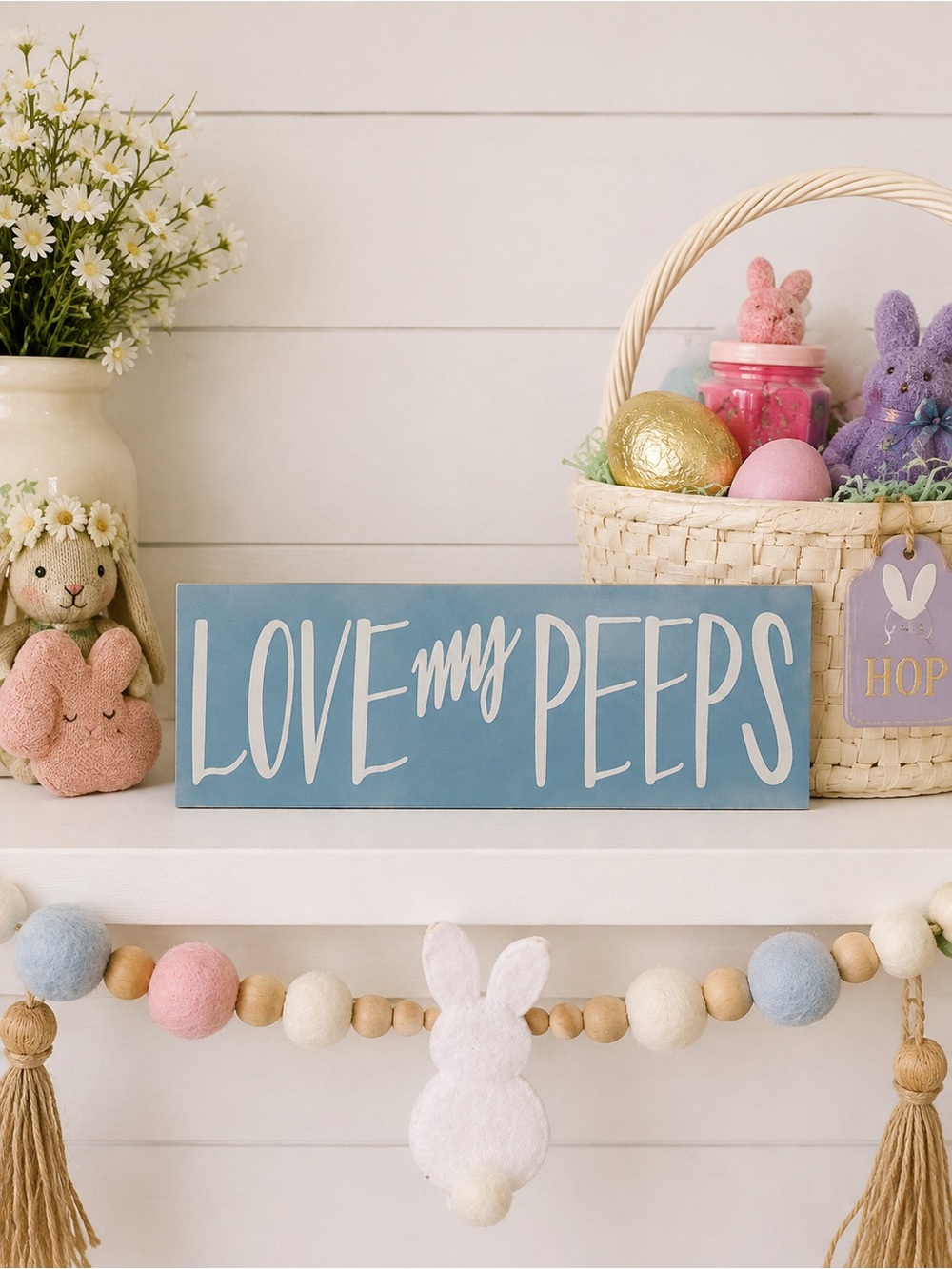 Love My Peeps Easter Shelfie Sign